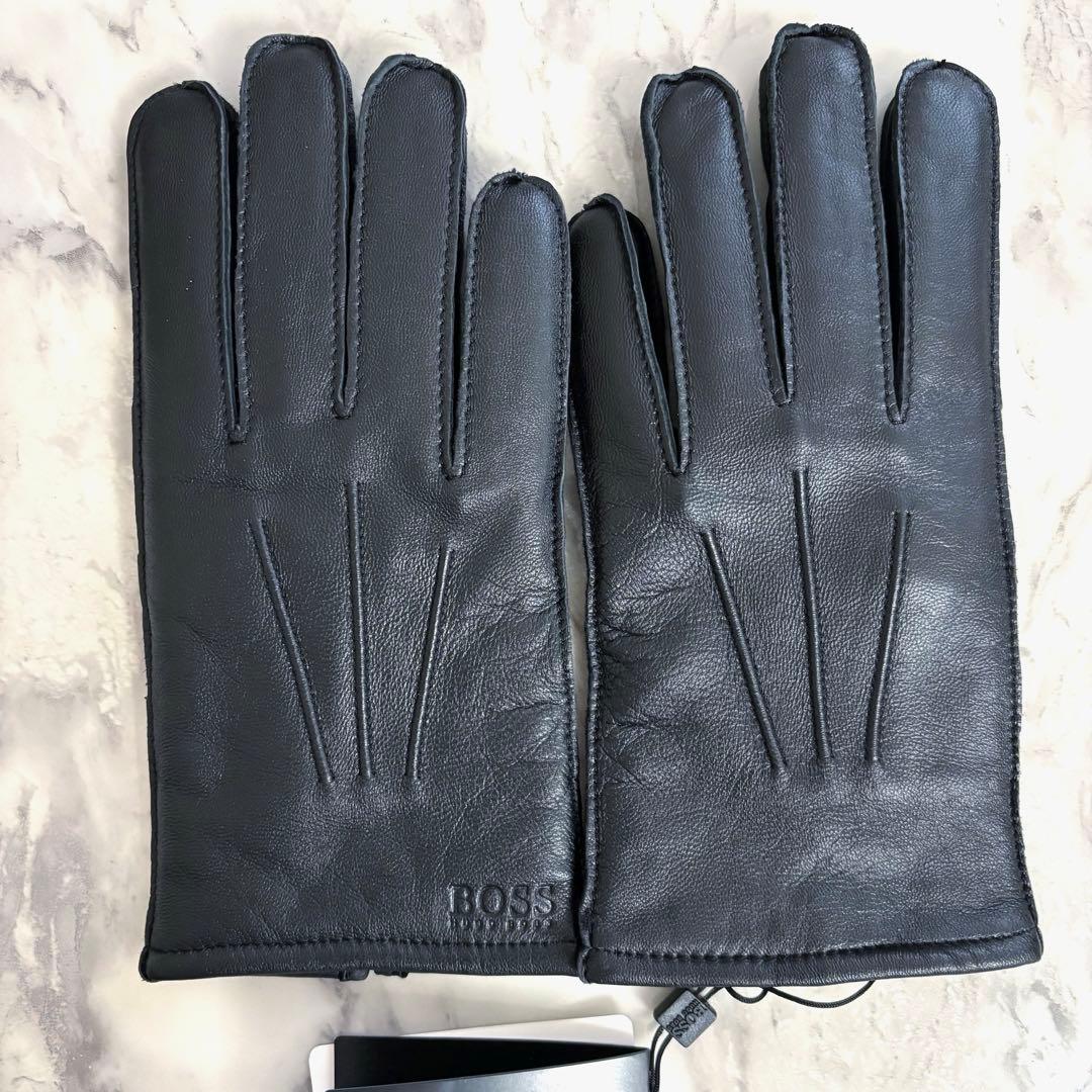 【新品未使用】HUGO BOSS レザー 手袋　グローブ　羊皮