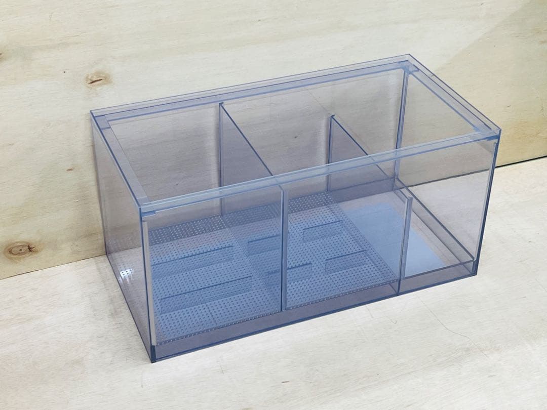 Ｗ750×Ｄ300×Ｈ300 オーバーフロー水槽用塩ビ濾過槽+ウールBOX