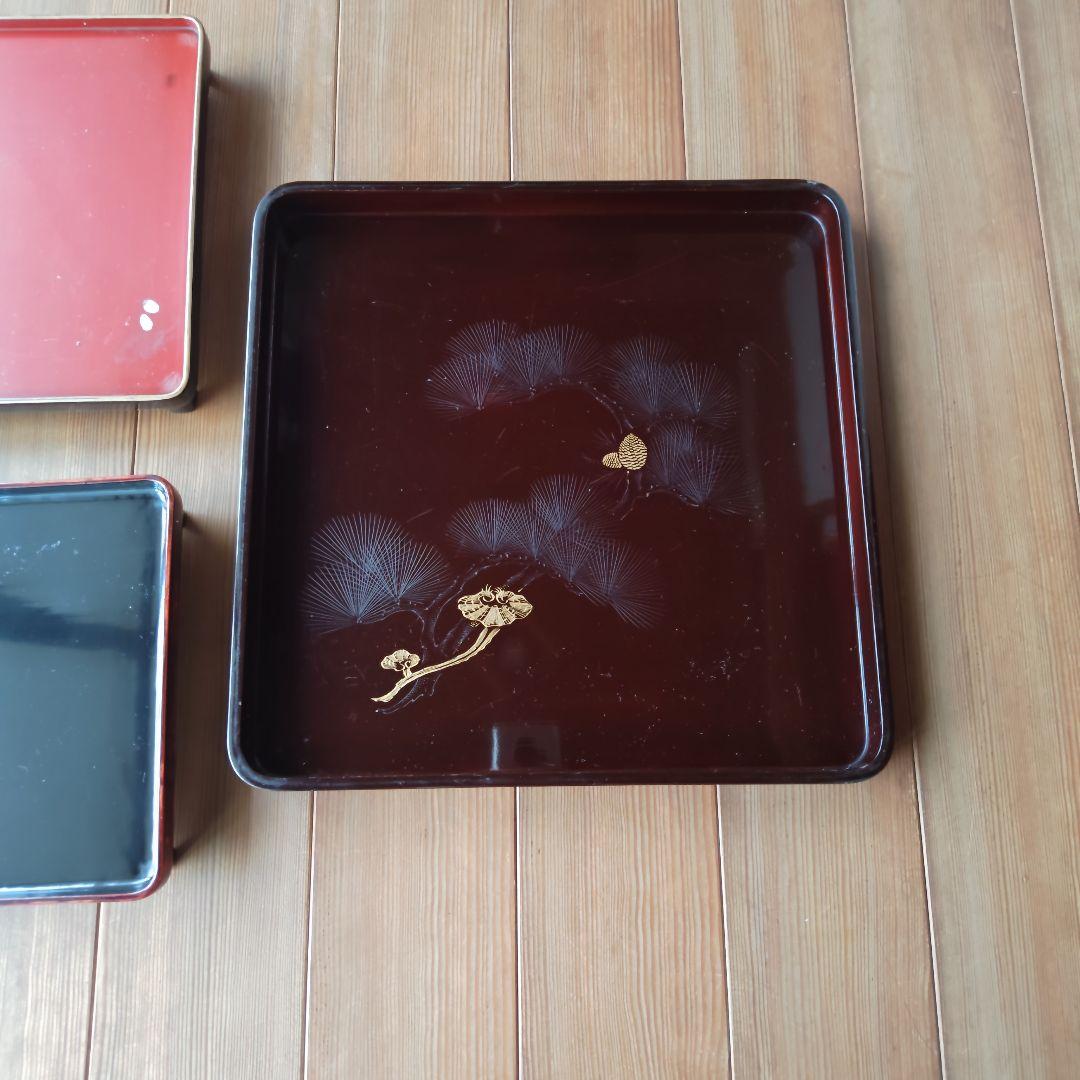 御膳セット　御膳　二の膳　三の膳　脚付　脚無　塗物　膳　１セット分