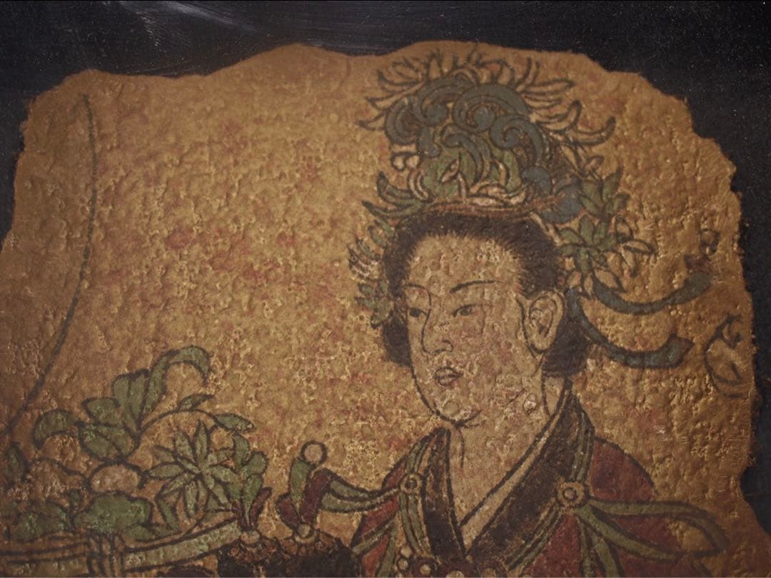 中国の壁画　戦時のもの　人物図　貴重品　^ ^^ ^わ