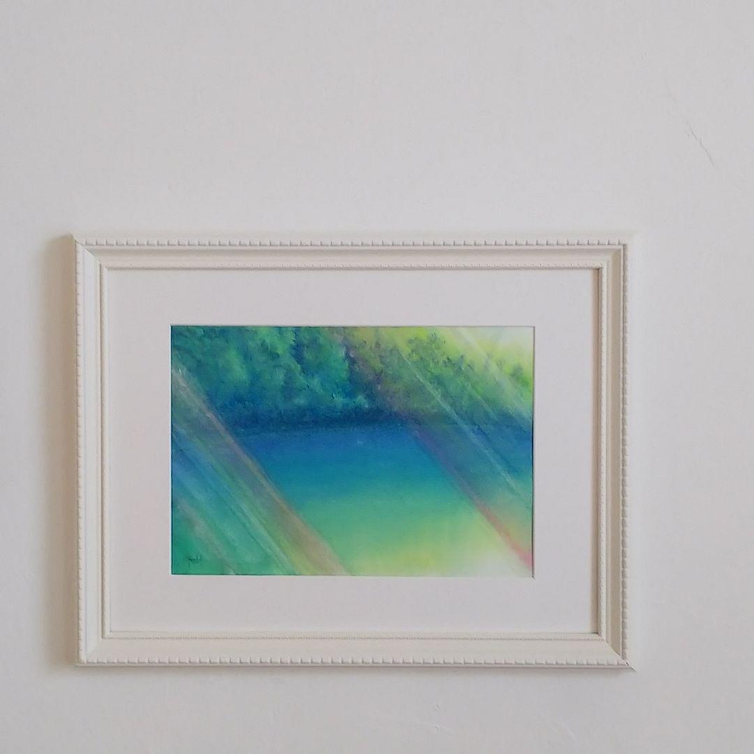 癒しの水彩画940 湖水