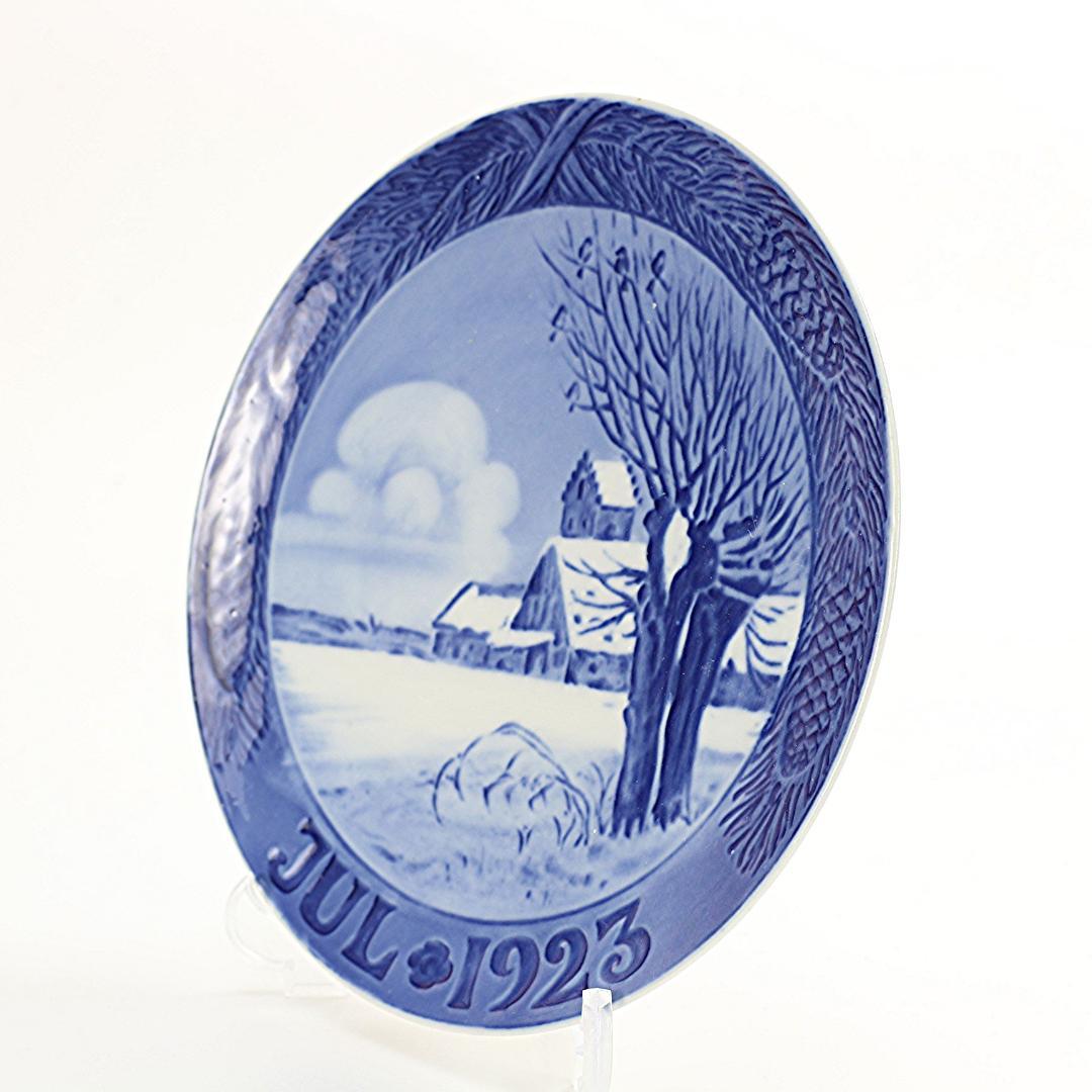 1923年 「教会のある雪景色」 イヤープレート ロイヤルコペンハーゲン