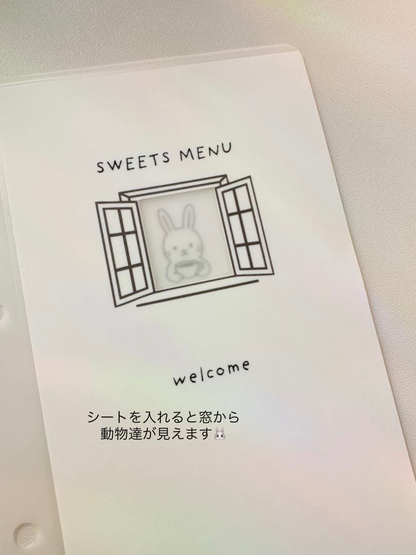 A6 refill MENU with animals 2300円