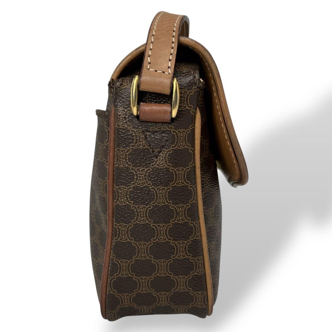 オールド　セリーヌ　ショルダーバッグ　カメラバッグ　マカダム　トリオンフ　PVC