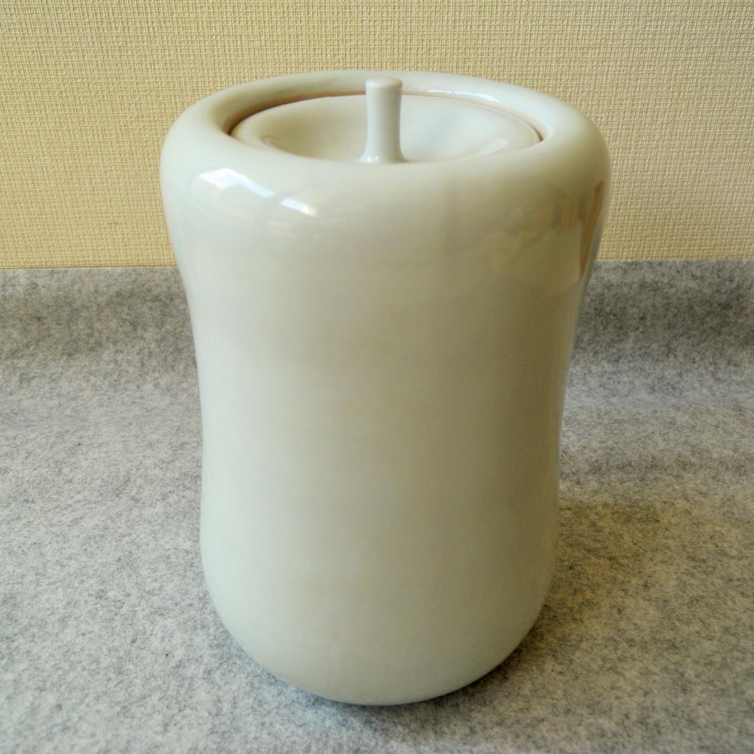 水指/水差し「紀州焼・黒潮窯」寒川八郎氏（作）＜未使用＞木箱付き