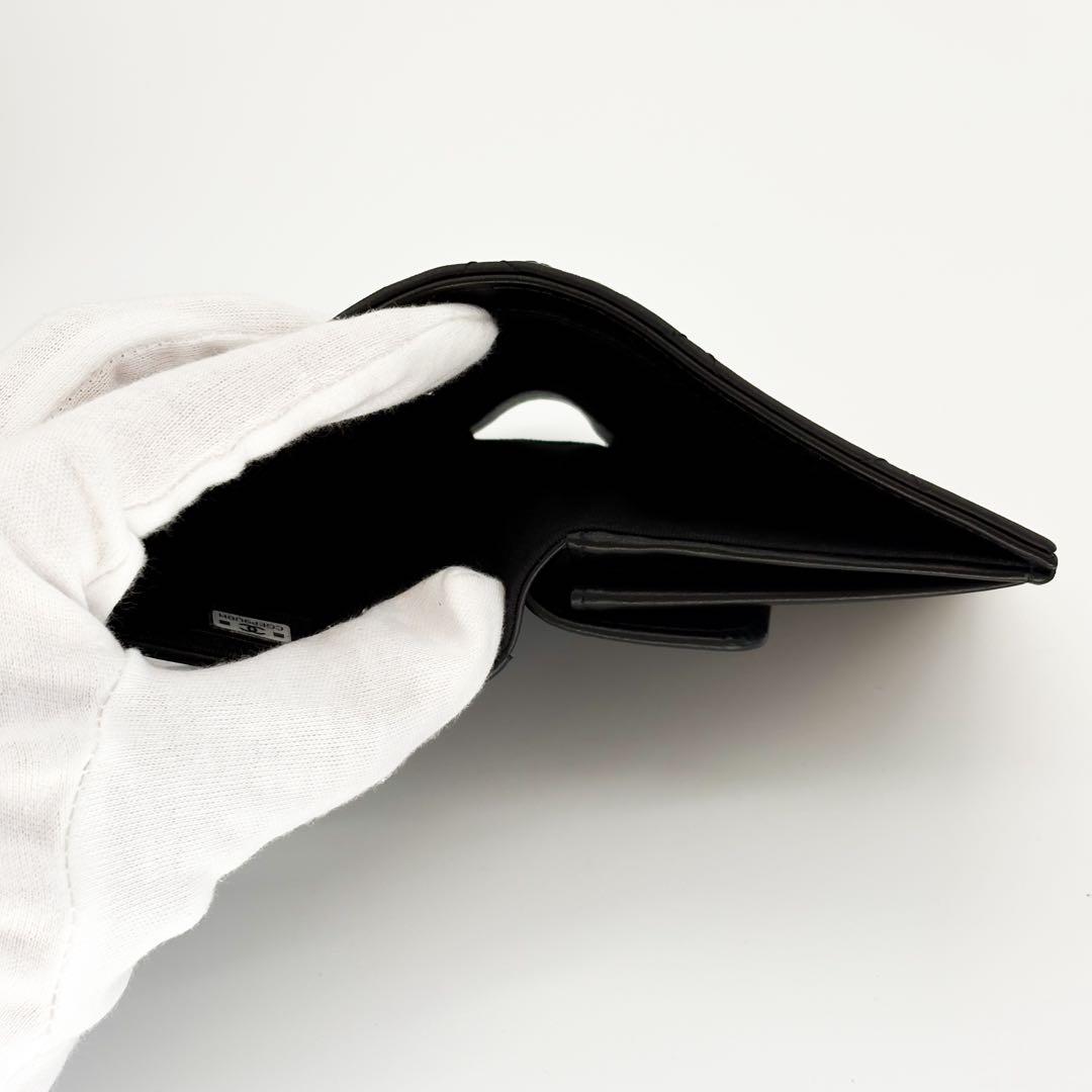 ♡未使用♡ シャネル ココマーク マトラッセ 二つ折り財布 ブラック