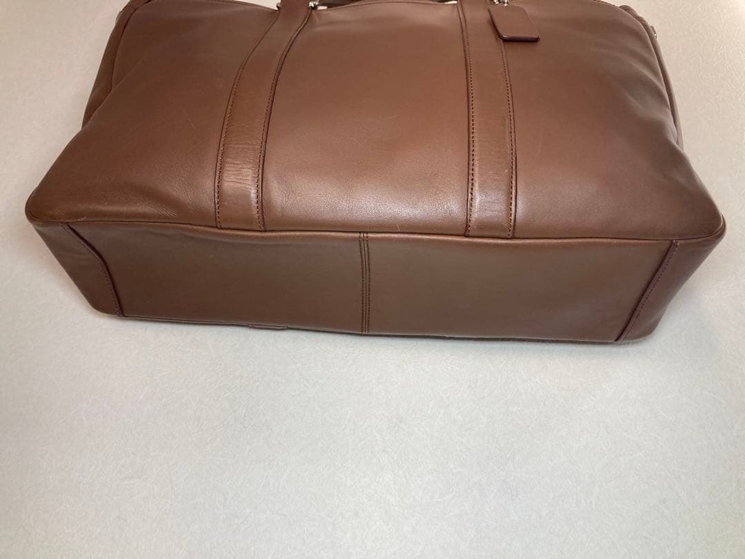 【美品】COACH レキシントンレザー メトロポリタントート ブラウン 3室