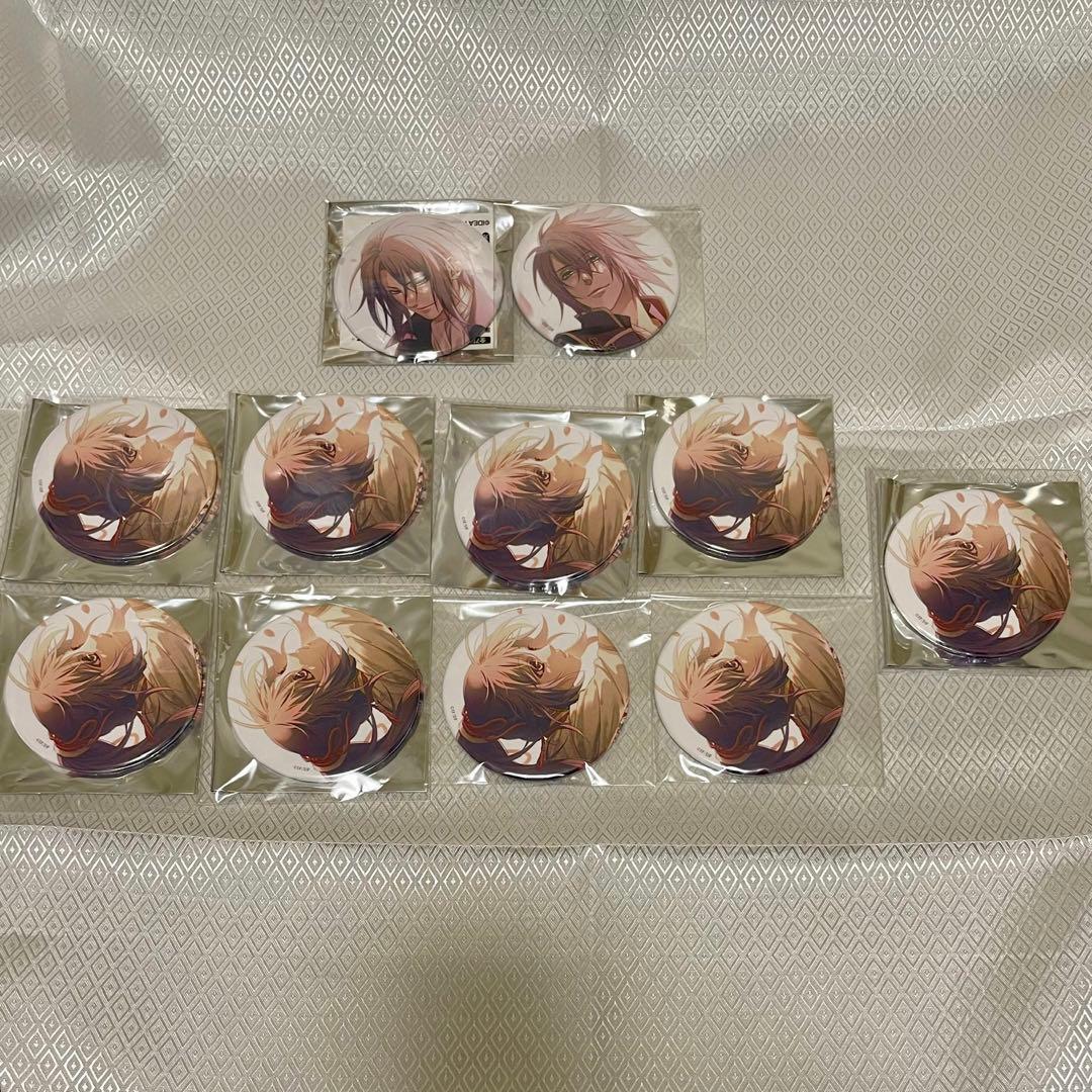 薄桜鬼 カレンダー 缶バッジ 土方歳三 沖田総司 雪村千鶴