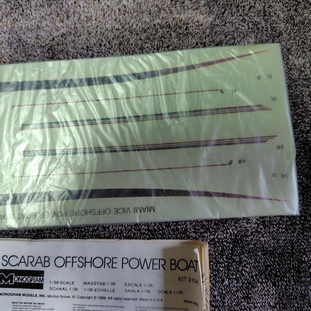 船・ボート MIAMI VICE SCARAB OFFSHORE POWER BOAT