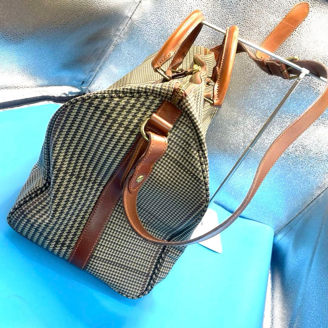 RalphLauren ポロラルフローレン ボストンバッグ　　千鳥柄