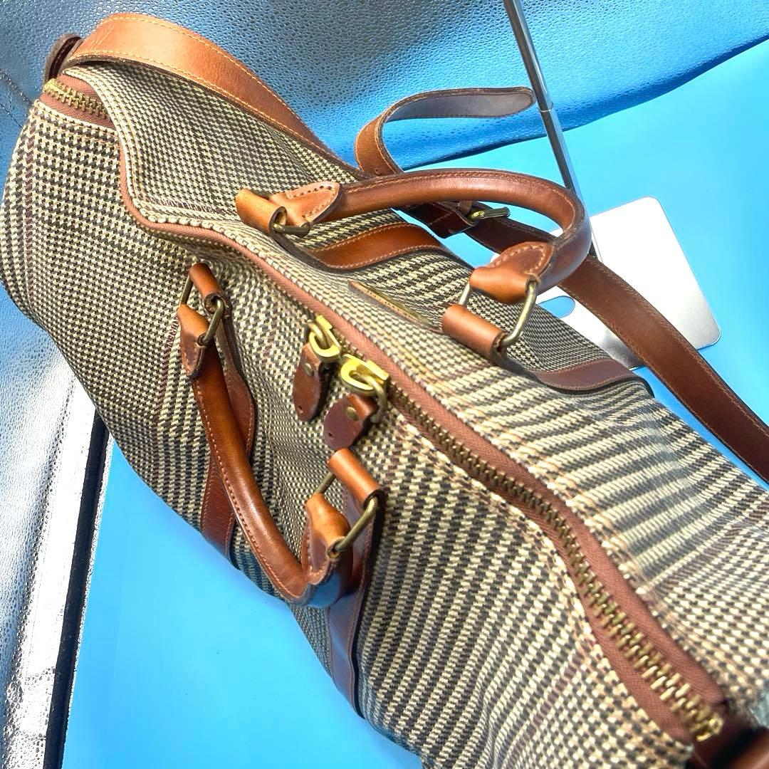 RalphLauren ポロラルフローレン ボストンバッグ　　千鳥柄