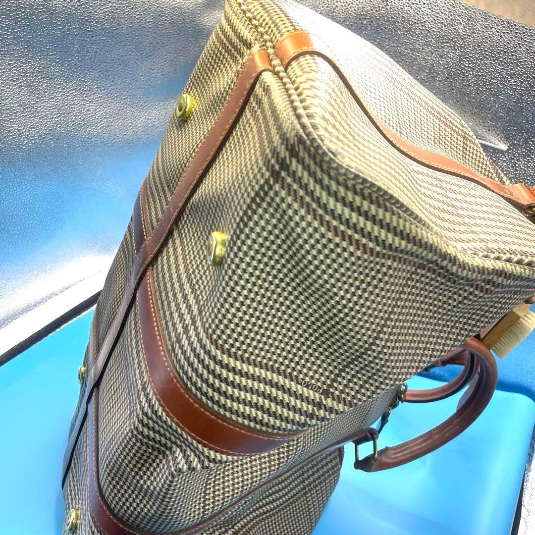 RalphLauren ポロラルフローレン ボストンバッグ　　千鳥柄