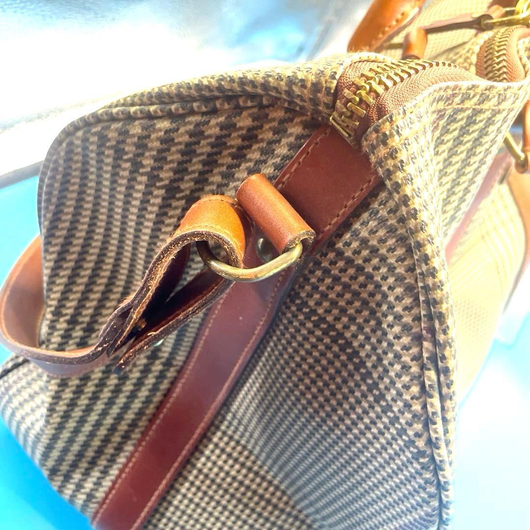 RalphLauren ポロラルフローレン ボストンバッグ　　千鳥柄