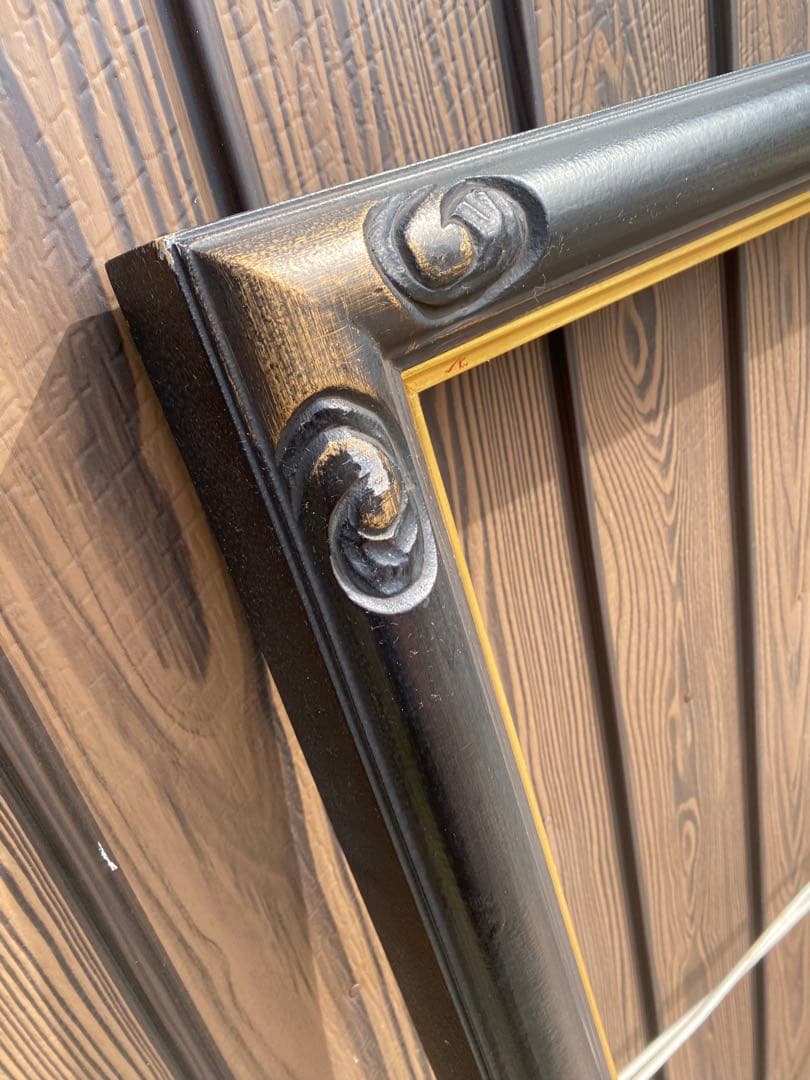 特大　油絵　額縁　木枠　油彩　フレーム