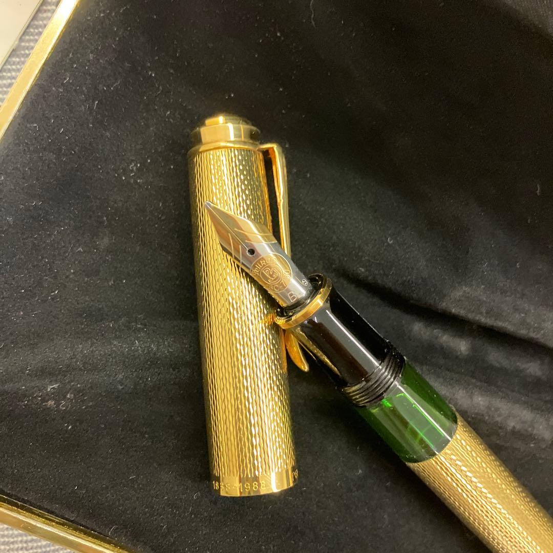 Pelikan M760ペリカン150周年記念 18K B木箱付 未使用品