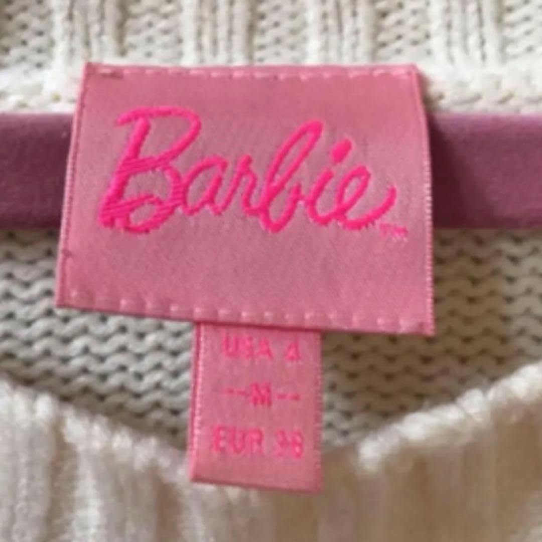 ★Barbie★バービー レア！ニット セーター ホワイト ピンク ハート