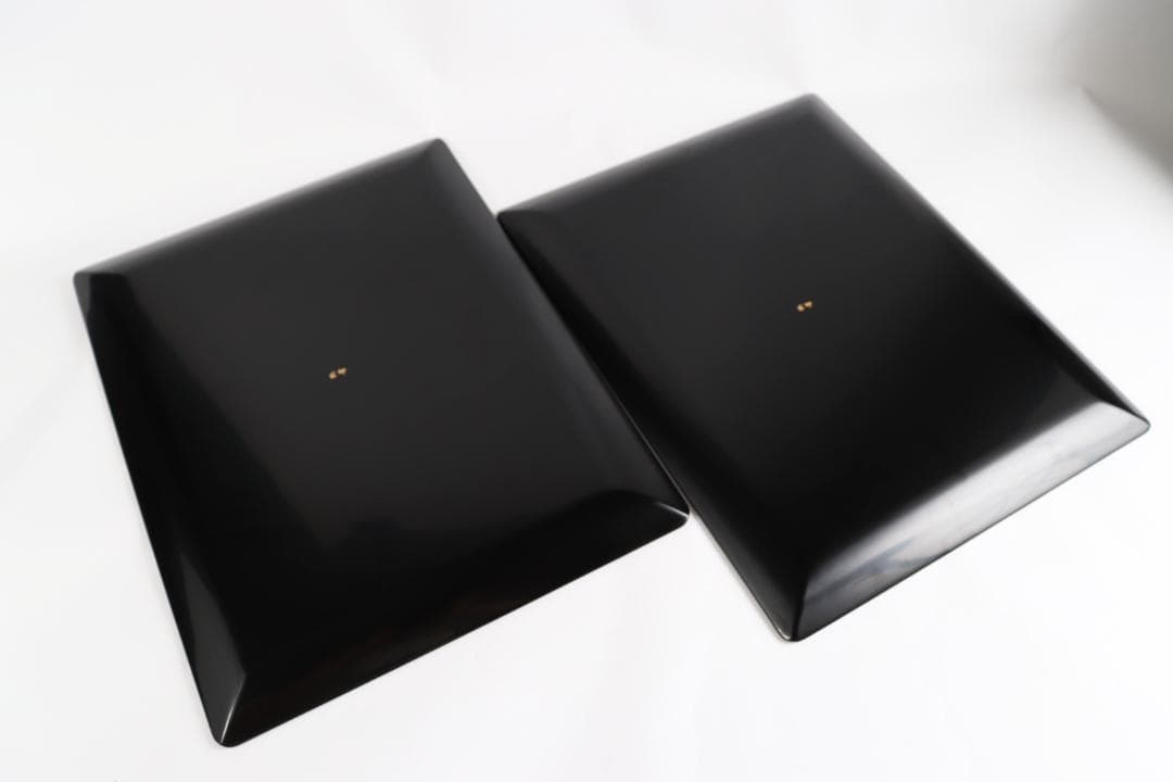 輪島塗 曽我路幸 黒 卓上膳 共箱 茶道具 5枚