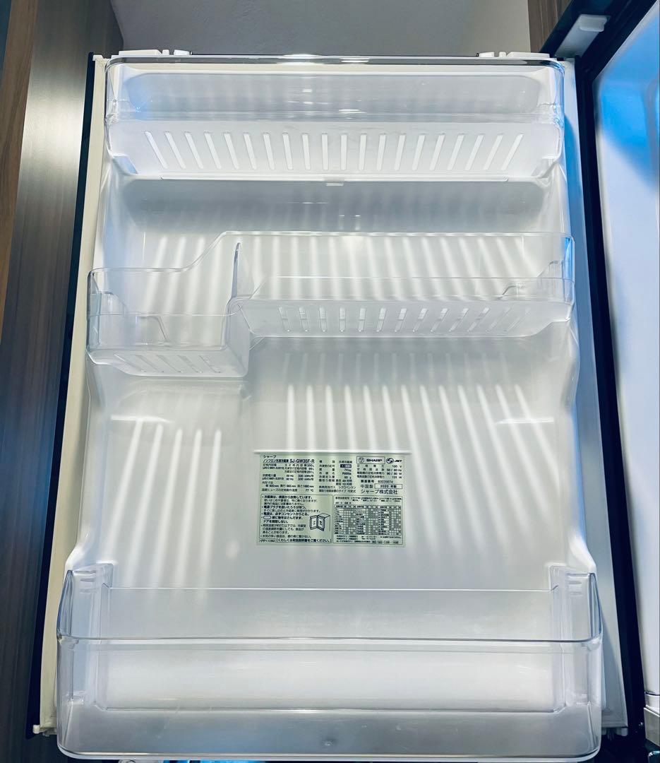 【送料込み】SHARP SJ-GW35F-R 冷蔵庫 【美品】【2020年製】