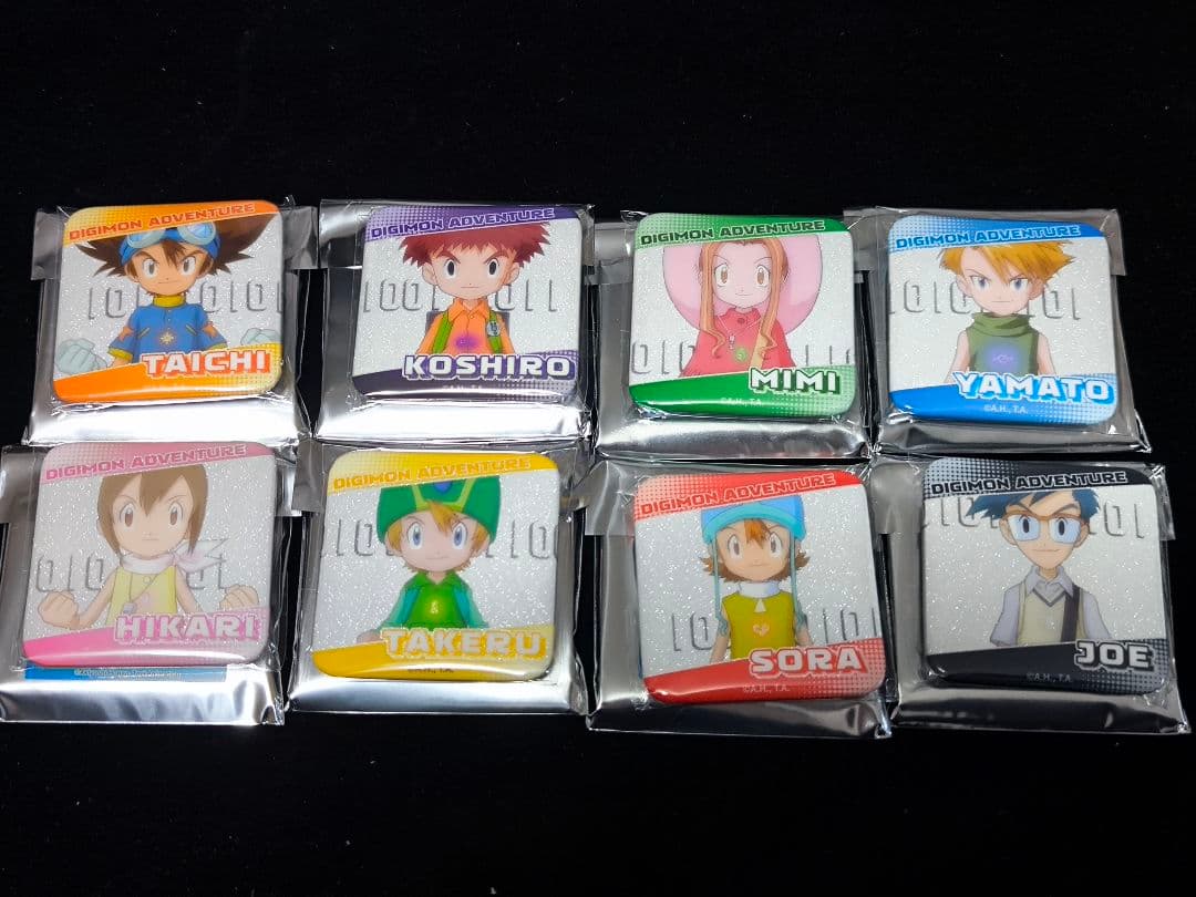 デジモンアドベンチャー 中国限定 ポップアップ 缶バッジ 全8種