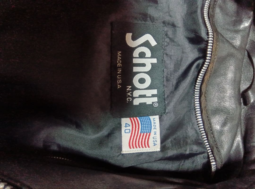 schottシングルライダースジャケット