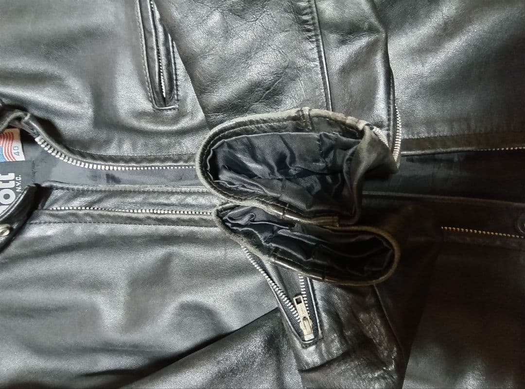 schottシングルライダースジャケット