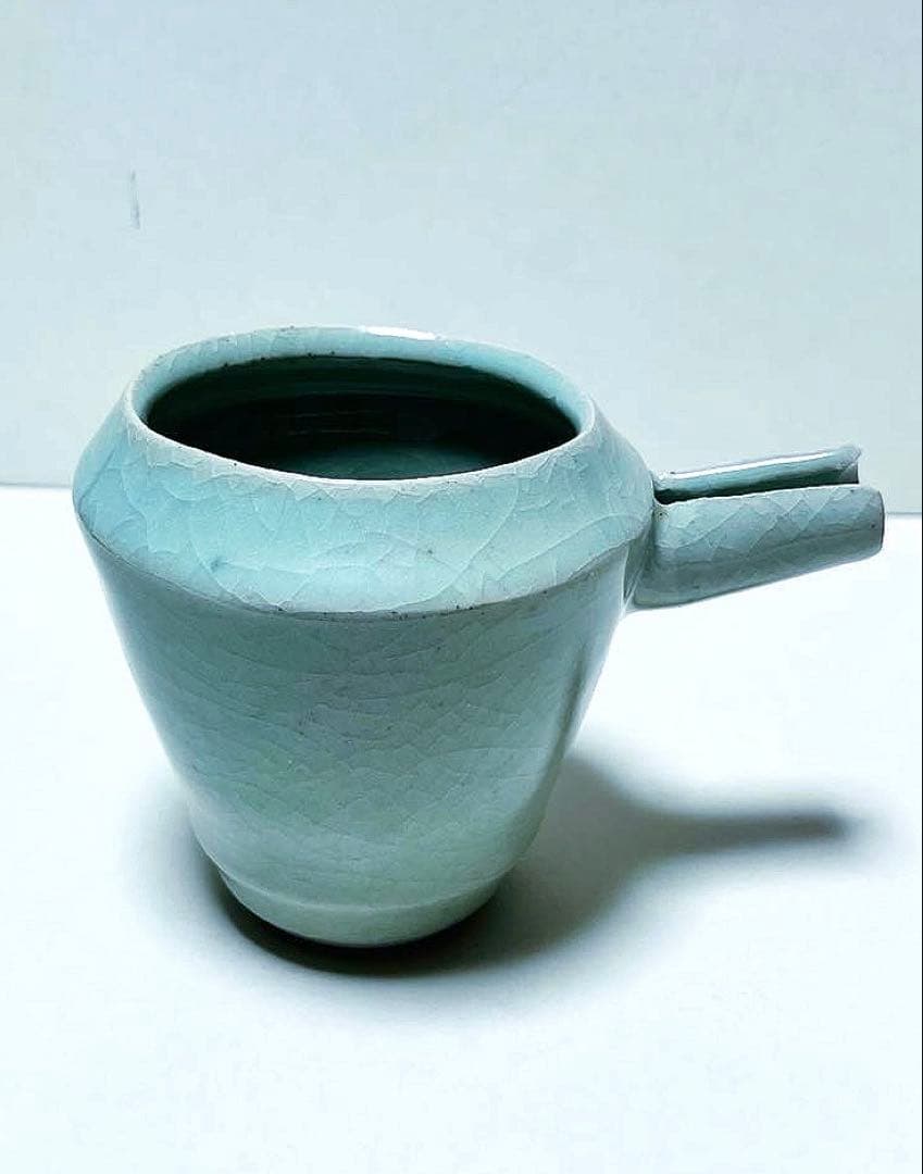 新品未使用　青磁　片口