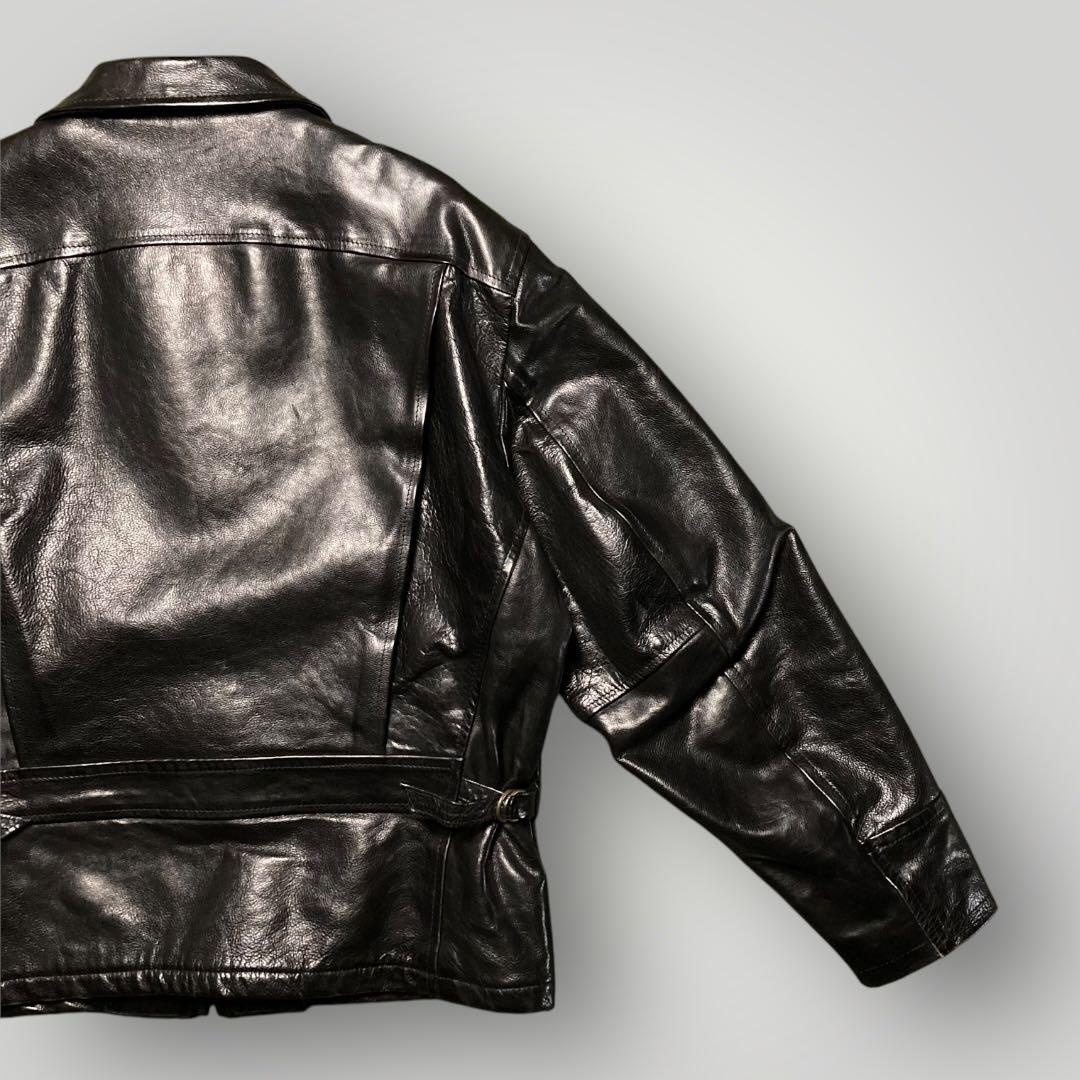 STEWARTスチュワート シングルライダース バッファローXLブラック黒 茶芯