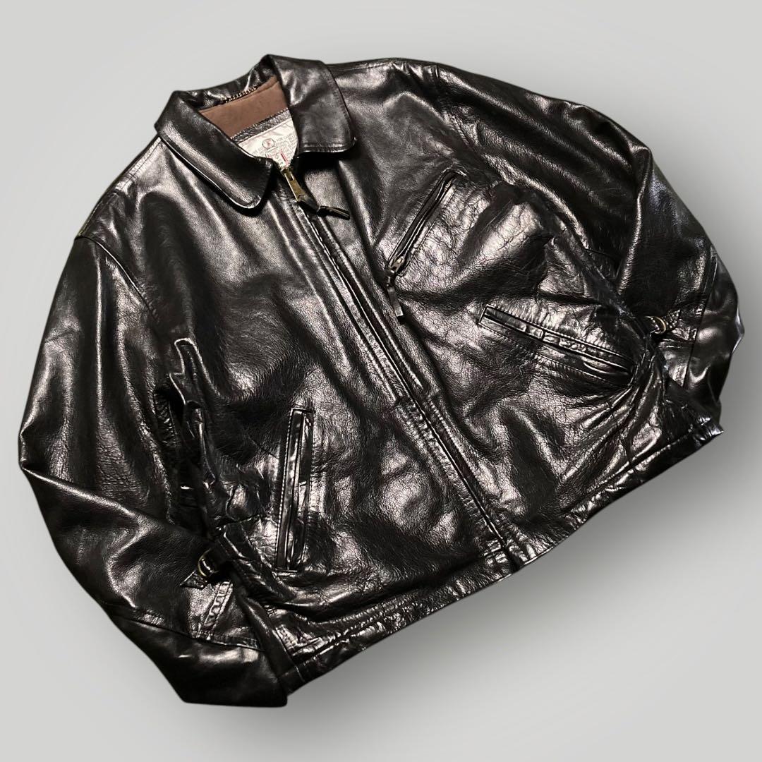 STEWARTスチュワート シングルライダース バッファローXLブラック黒 茶芯