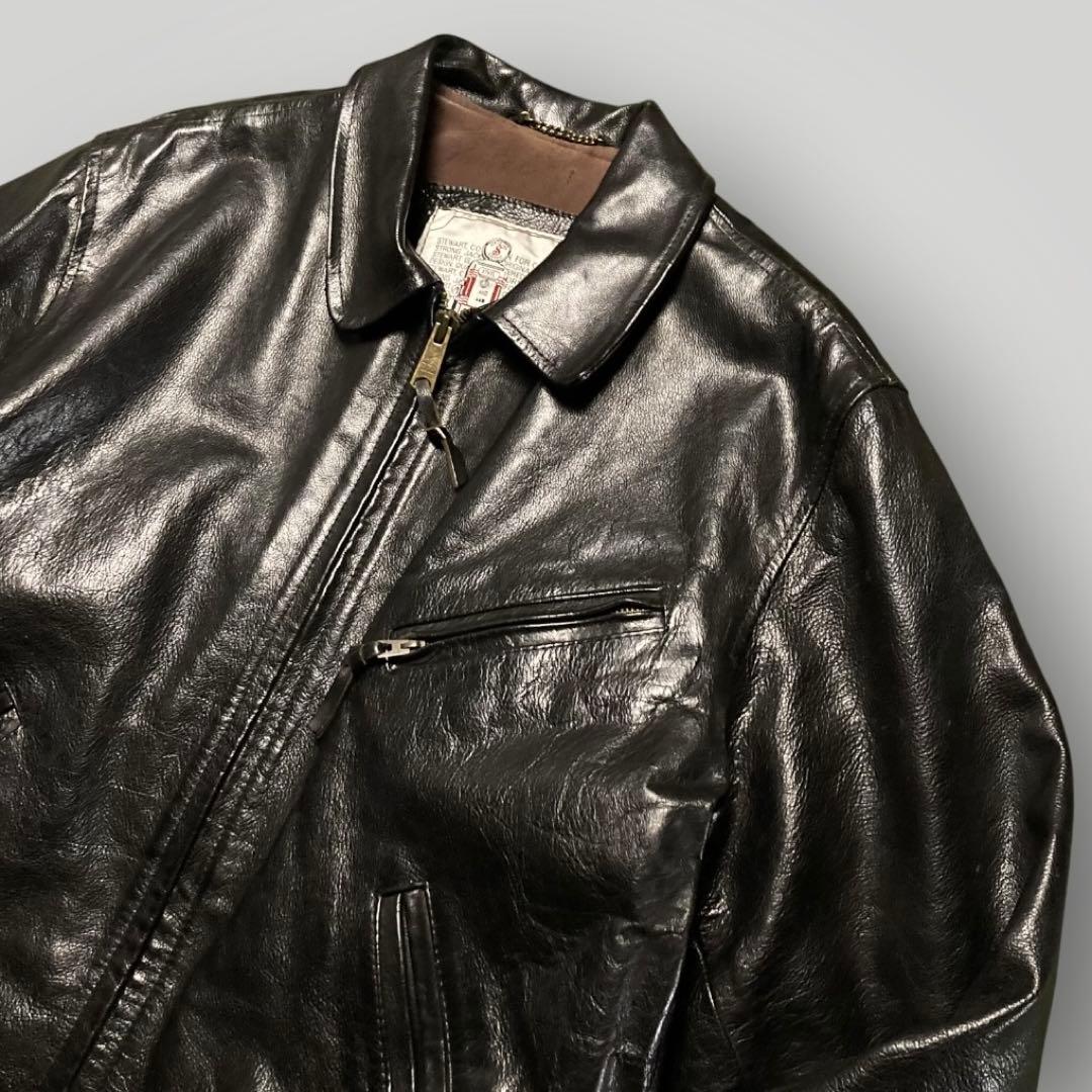 STEWARTスチュワート シングルライダース バッファローXLブラック黒 茶芯