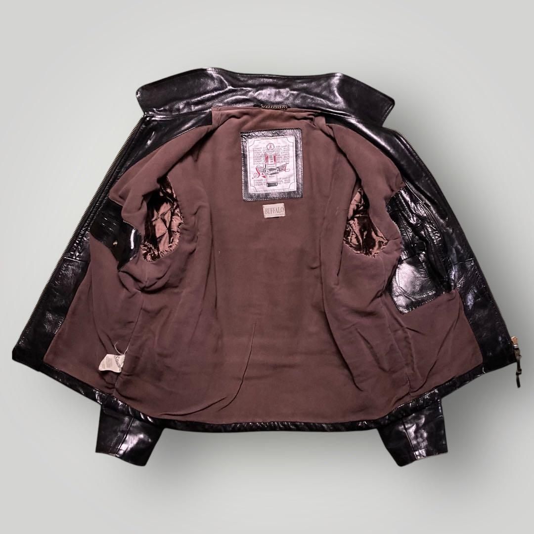 STEWARTスチュワート シングルライダース バッファローXLブラック黒 茶芯