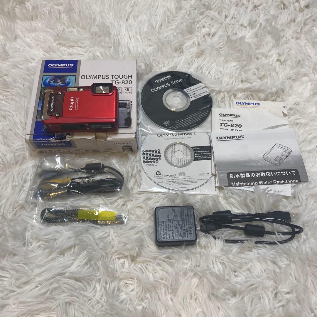 【防水】OLYMPUS オリンパス TOUGH TG-820 防水 レッド