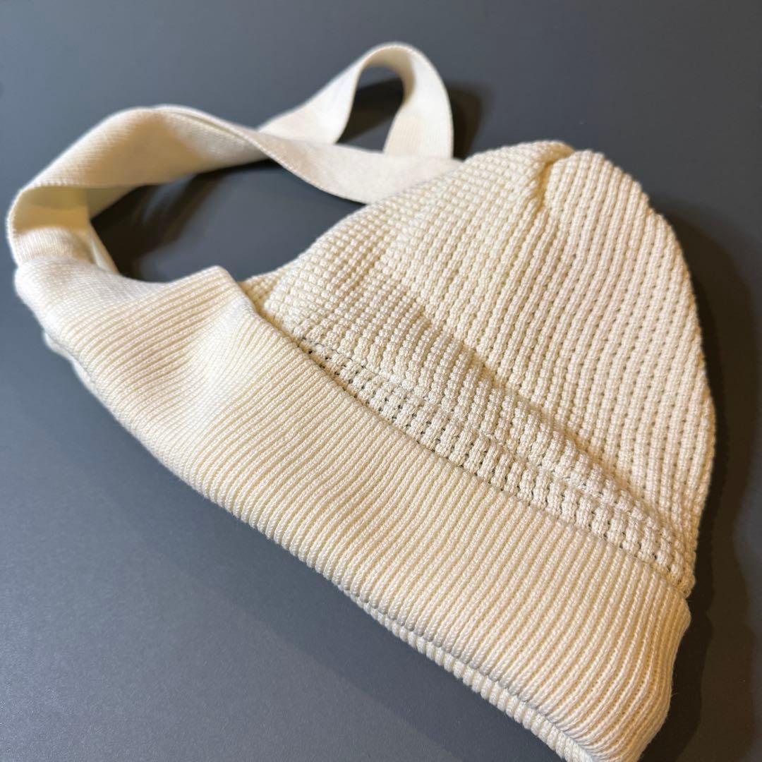 BAREN ニット帽 ボンネット モカ ホワイト 2色 セット