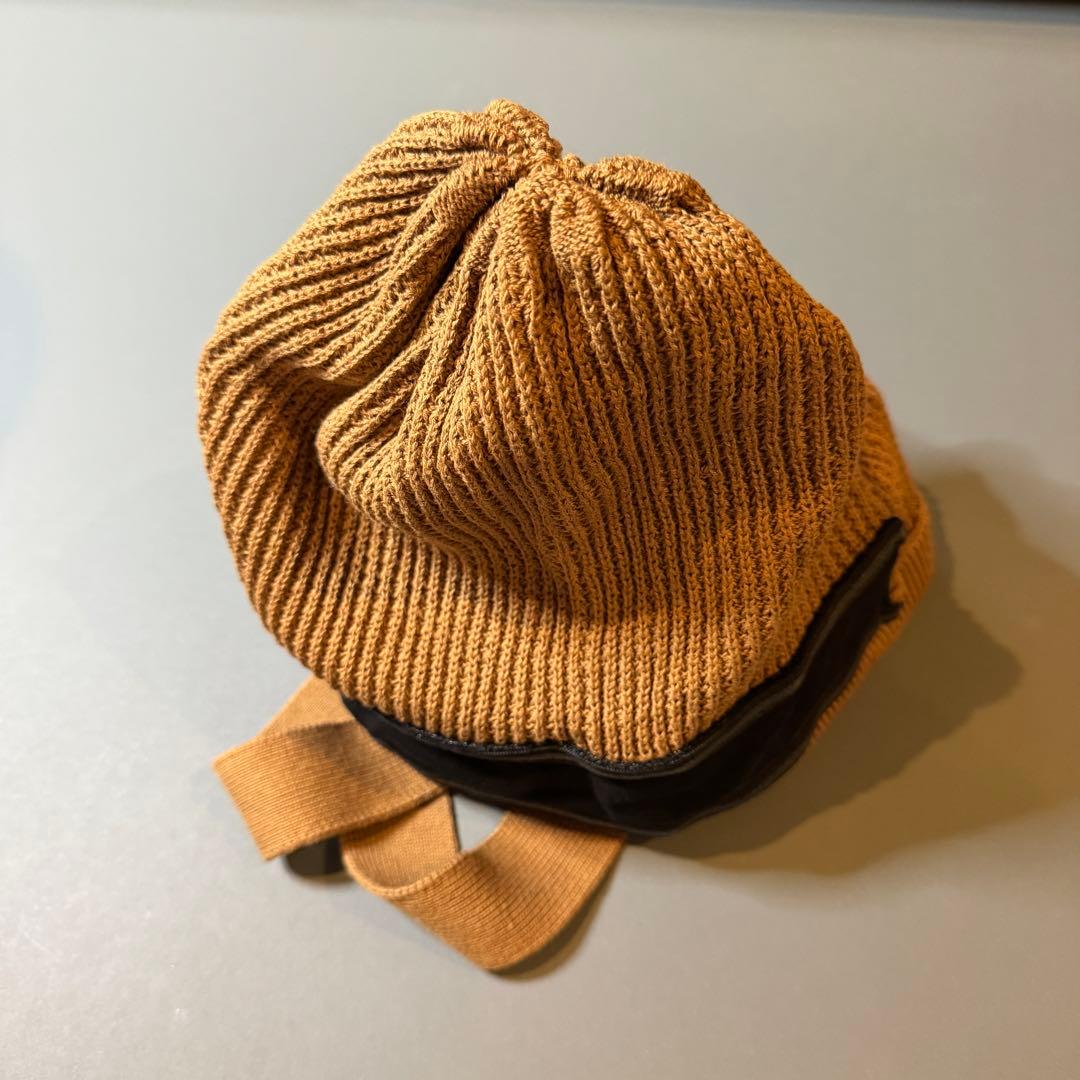 BAREN ニット帽 ボンネット モカ ホワイト 2色 セット