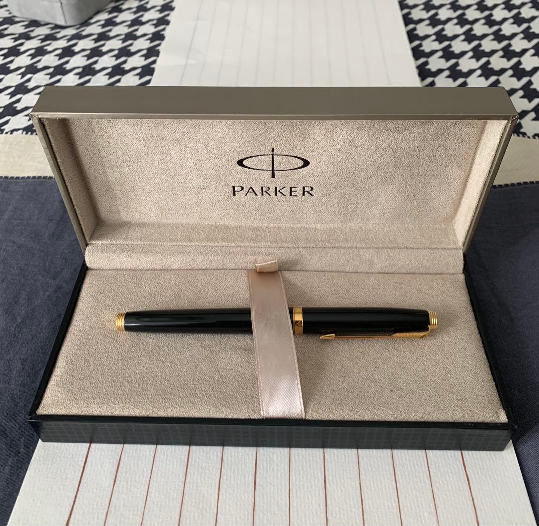 パーカー75 ブラック 14Kペン先 万年筆 ケース付き