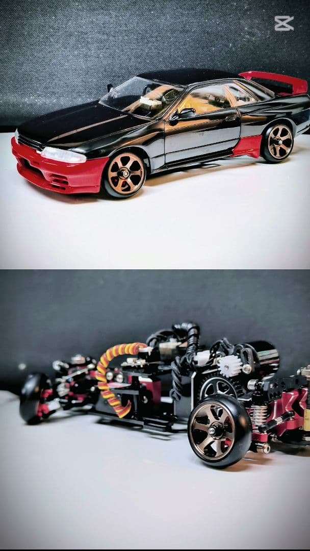 ドリラジ シャーシボディーセットGTR32 即ドリ