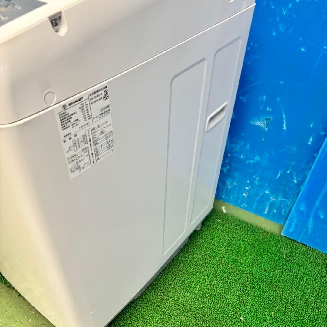 608 シャープ　大型洗濯機　家庭用　8kg 関東　送料無料　保証込み