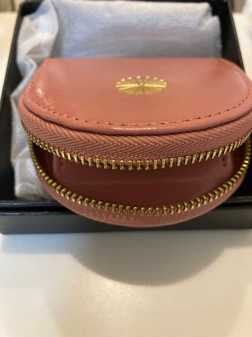【皇居限定】桜ピンク 馬蹄型小銭入 ケース　桜色　桃色　財布