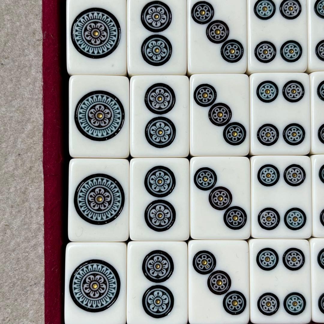 ミズノ丸一 瑞雲 背緑 金彩 トランプ類税 麻雀牌