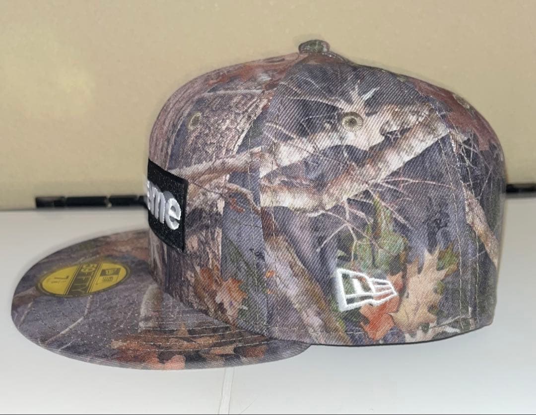 Supreme 迷彩 Box Logo New Era 7 1/8希少サイズ