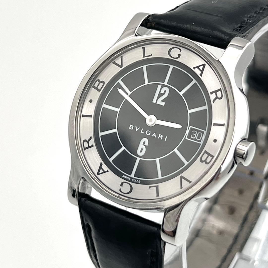 BVLGARI 　ST35S ソロテンポ ブラック文字盤　クォーツ　メンズ