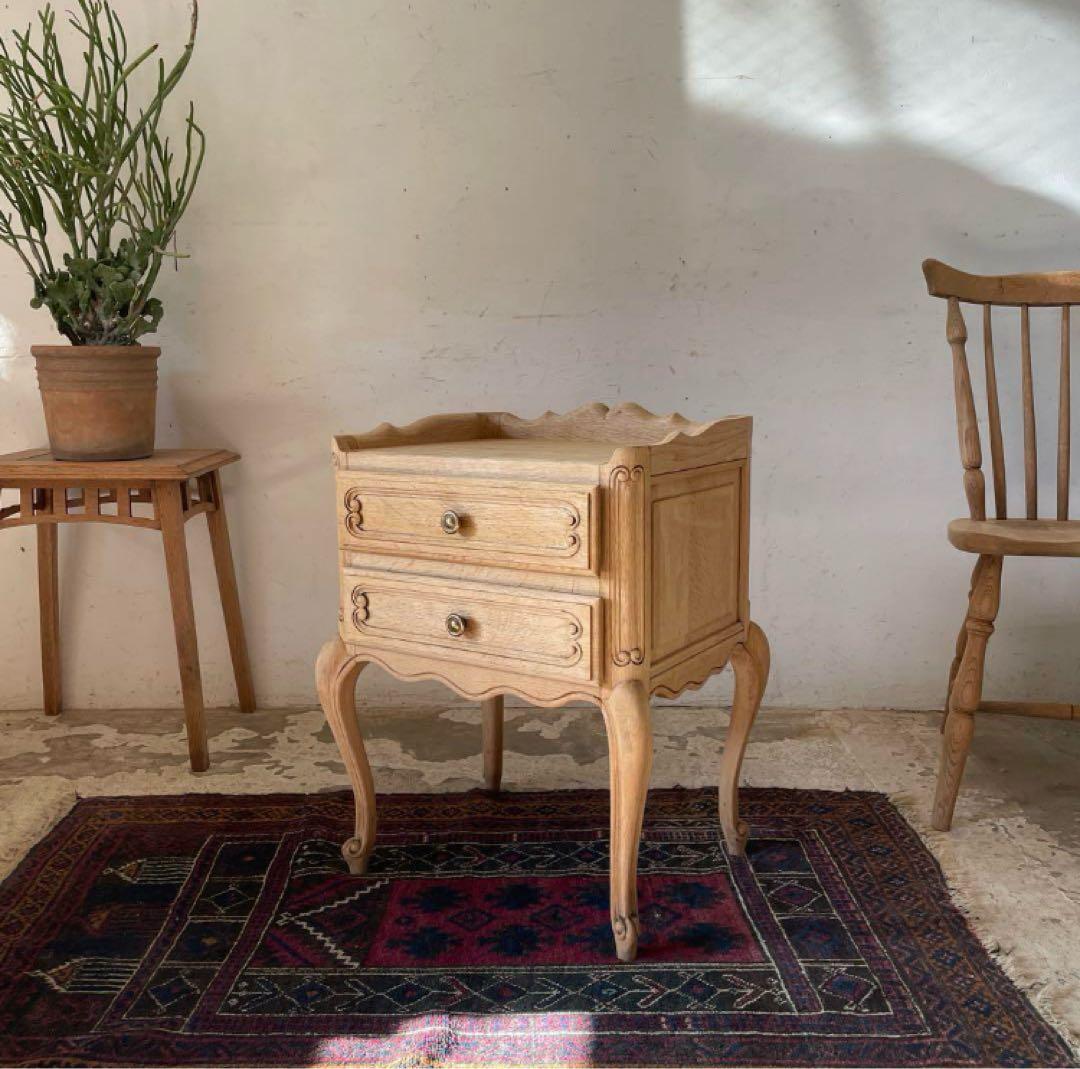 【猫脚】ビンテージ チェスト 剥離 ナイトスタンド ベッドサイド
