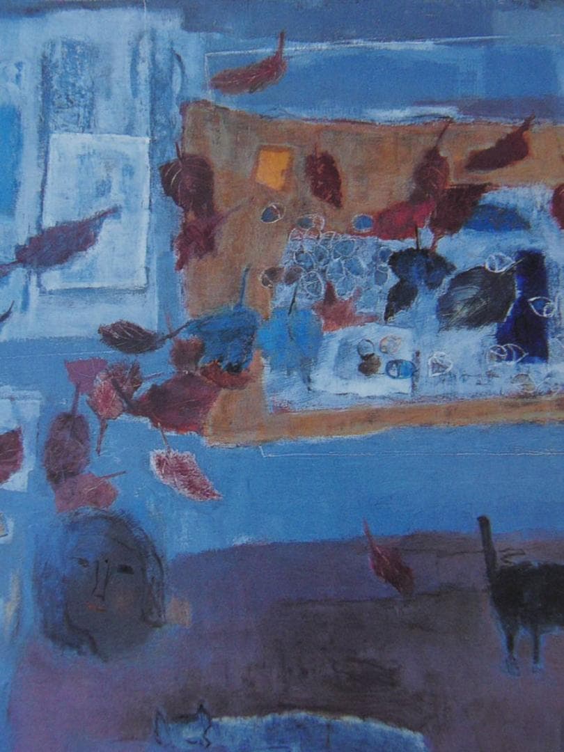 加藤聖扈、【ガラス窓】、希少な額装用画集より、新品額装付