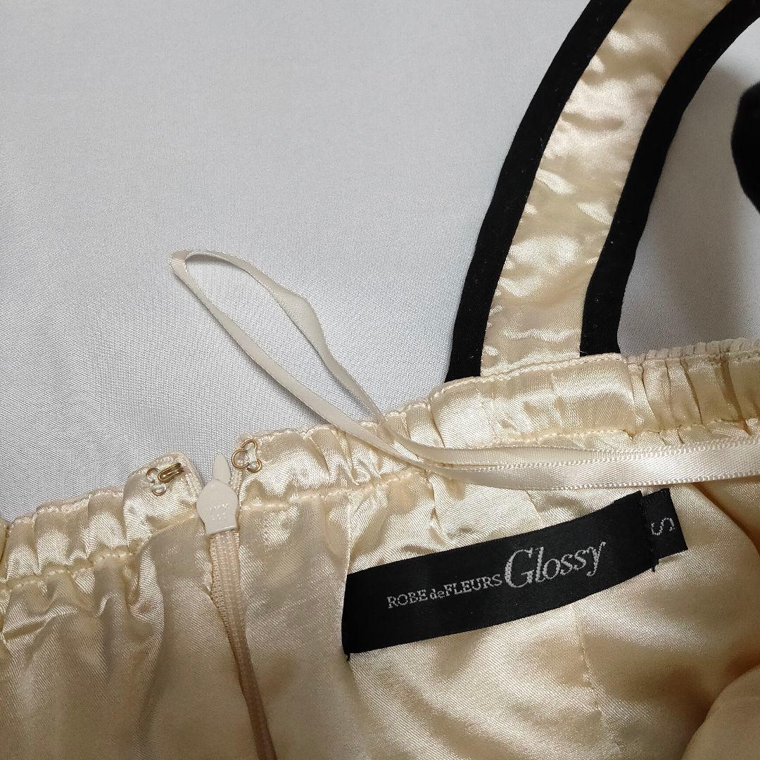 ROBE de FLEURS Sサイズ ダブルポイントリボン リブニット