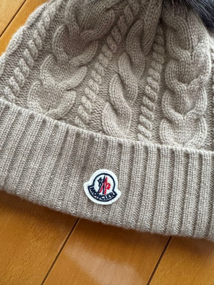 Moncler ケーブル編み ニット帽