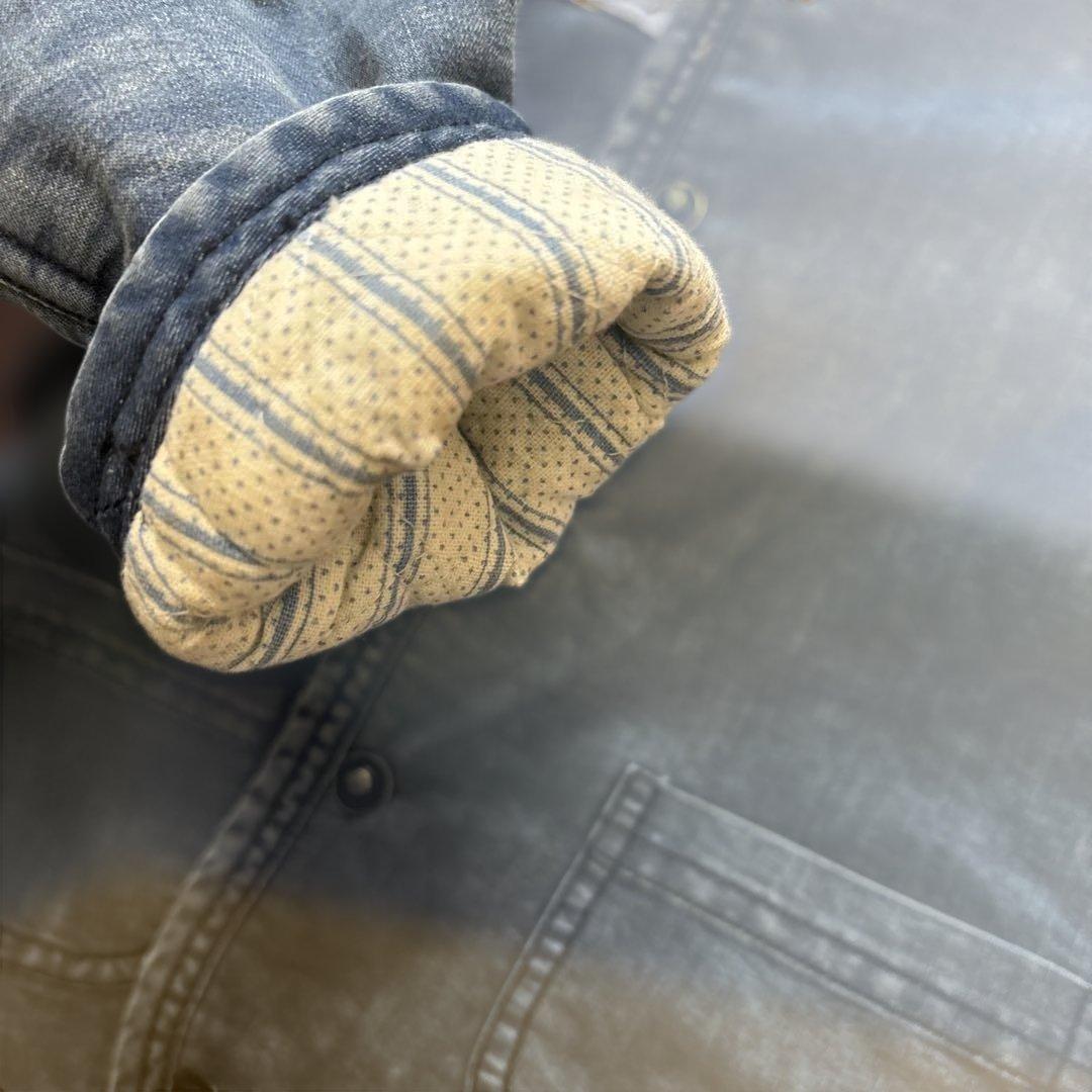 Bonjour diary 2Y デニムジャケット 花柄刺繍