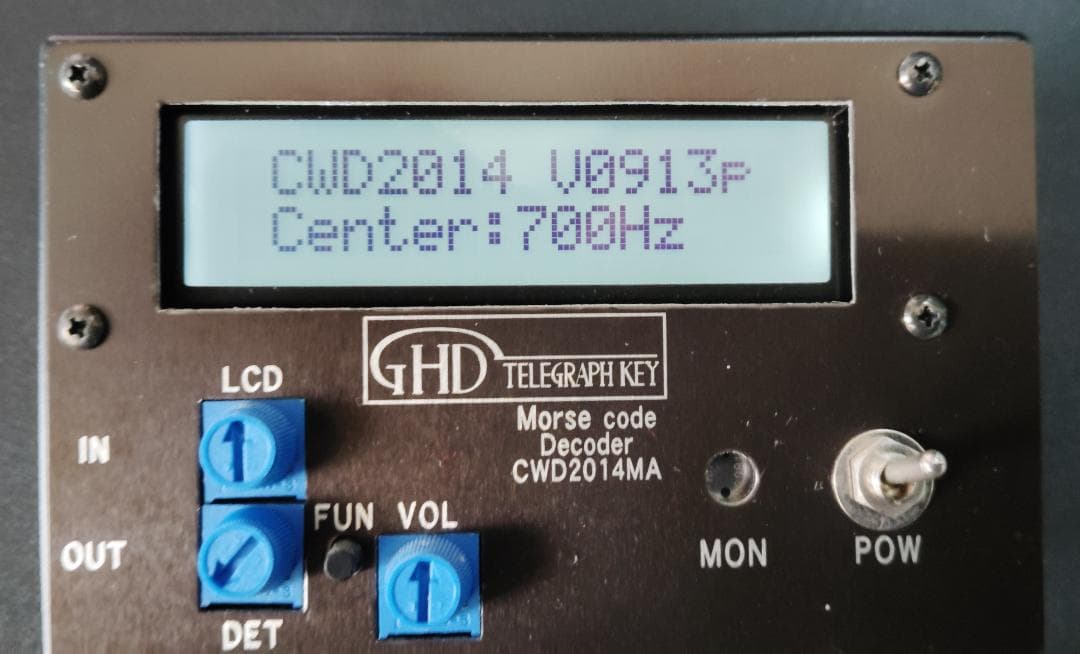 CW解読器　CWD2014MA