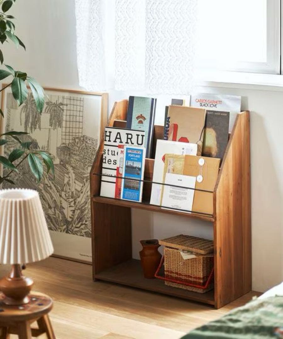 【美品】nico and … ニコアンド マガジンラック 本棚 絵本棚