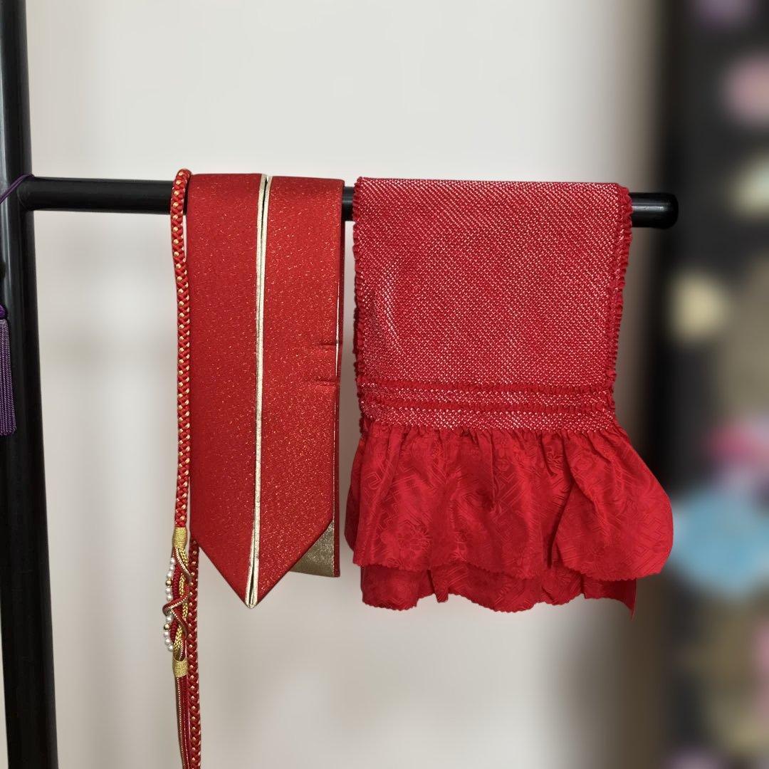 しおり　　桜の花模様振袖６点セット 金駒刺繍 トールサイズ ガード加工