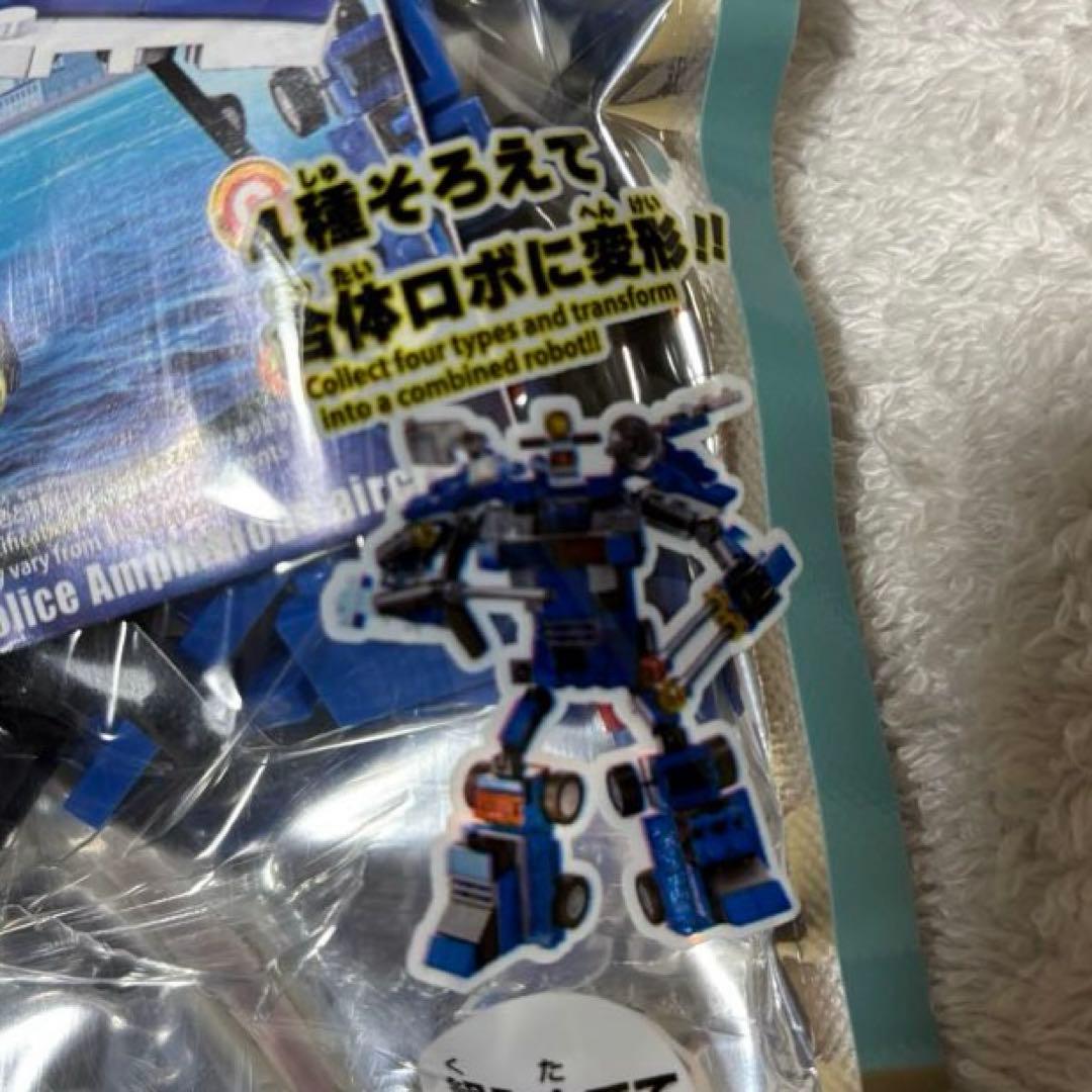 ダイソー　組立キットシリーズ　ブロック　警察　消防　航空　工事　コンプリート