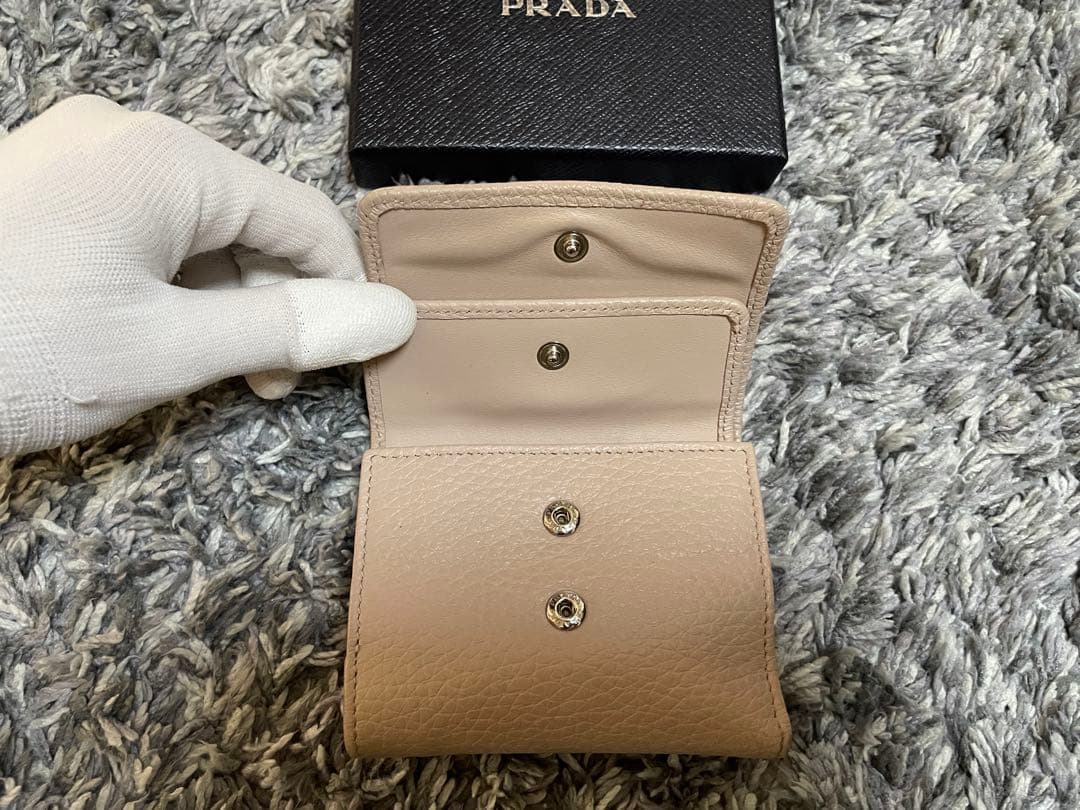 【12/16値下げ】PRADA ヴィッテロダイノレザー ミニ財布
